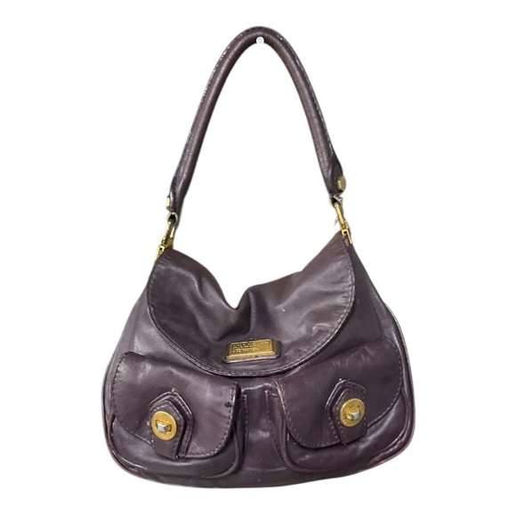 Marc By Marc Jacobs Handbags - Marc by Marc Jacobs Classic Q Lil Riz Hobo Bag 💜 Leather Gold Hardware Y2K Vibes